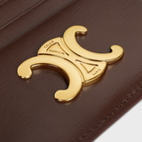  Ví Nữ Celine Triomphe Card Holder 'Chestnut' 