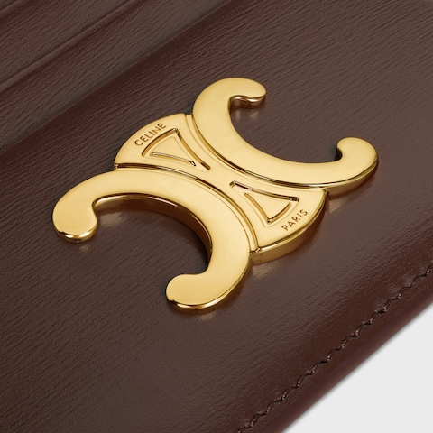  Ví Nữ Celine Triomphe Card Holder 'Chestnut' 