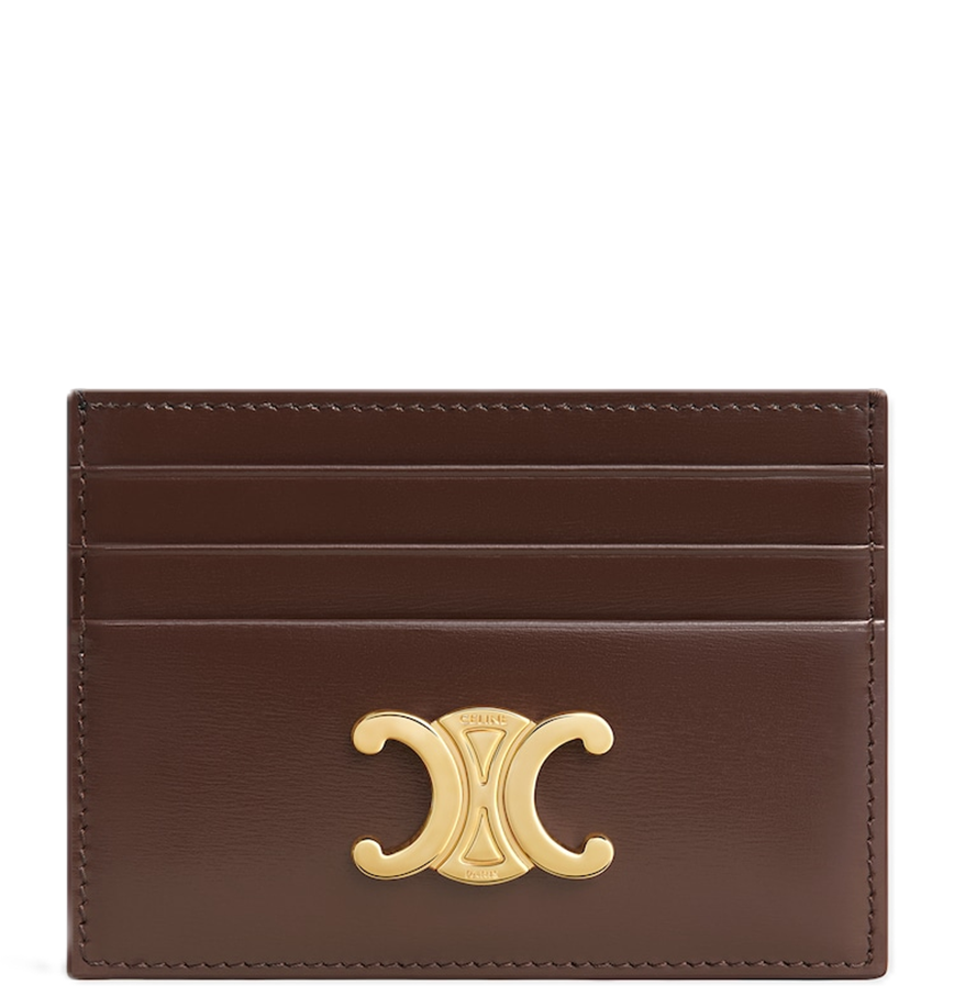  Ví Nữ Celine Triomphe Card Holder 'Chestnut' 