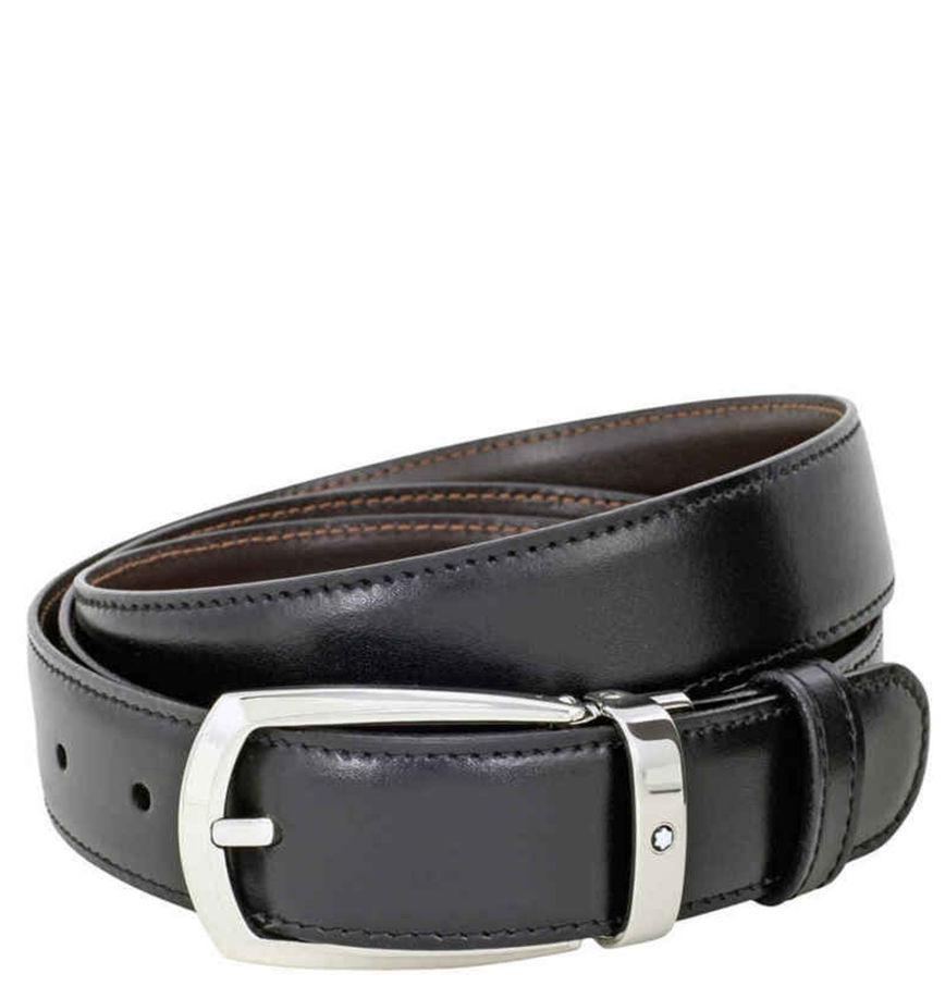  Thắt Lưng Nam MontBlanc Reversible Leather Belt 'Black' 