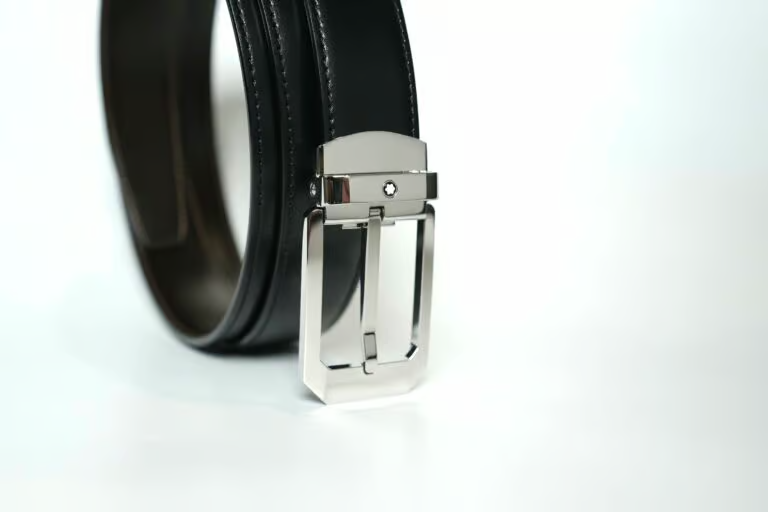  Thắt Lưng Nam MontBlanc Stainless Steel Reversible 'Black' 
