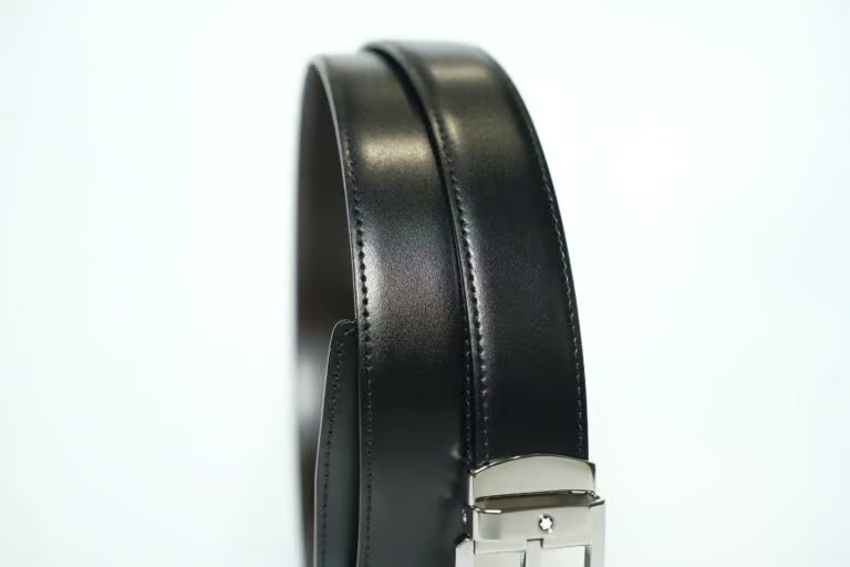  Thắt Lưng Nam MontBlanc Stainless Steel Reversible 'Black' 
