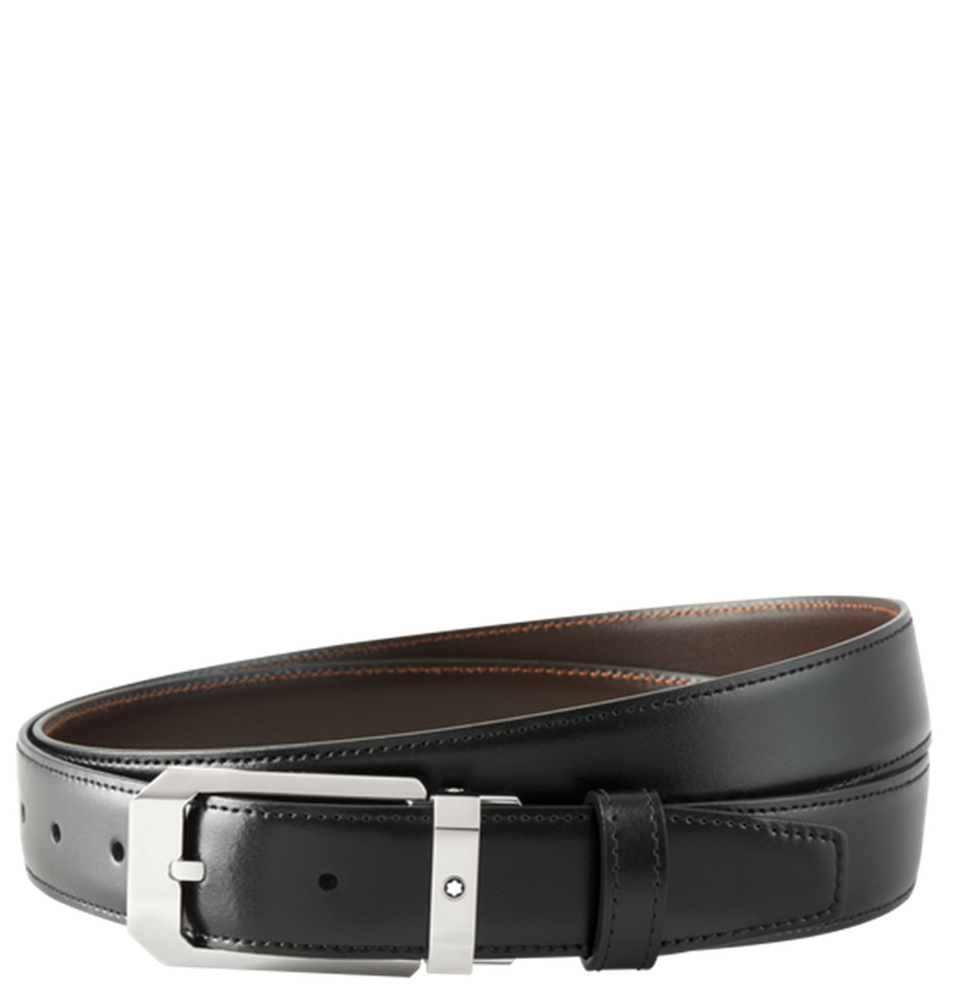 Thắt Lưng Nam MontBlanc Stainless Steel Reversible 'Black' 