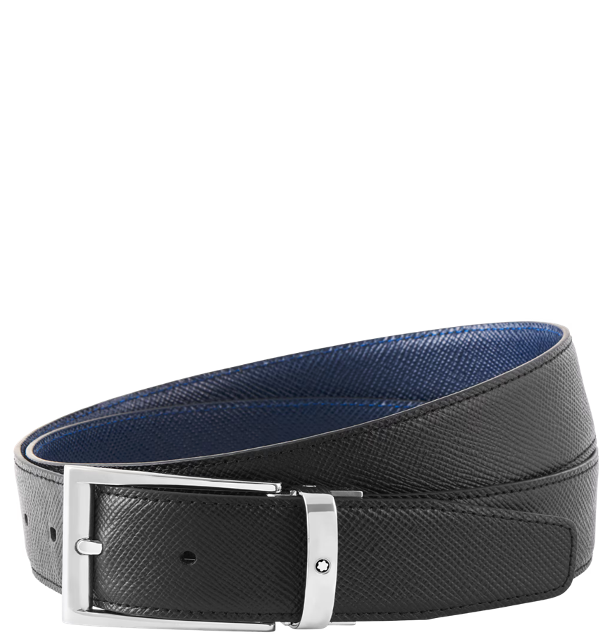  Thắt Lưng Nam MontBlanc Reversible Leather 'Black Blue' 