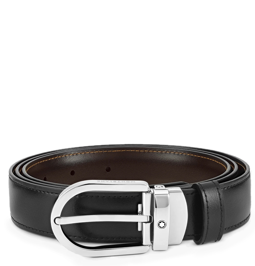  Thắt Lưng Nam MontBlanc Pin Buckle Belt 'Black Brown' 
