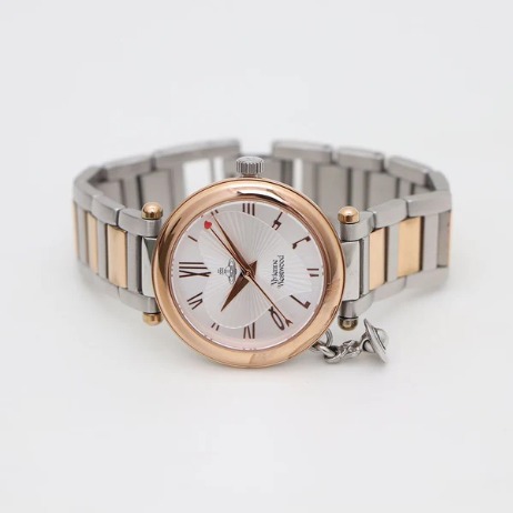  Đồng Hồ Nữ Vivienne Westwood Combi Quartz 'Silver Gold' 