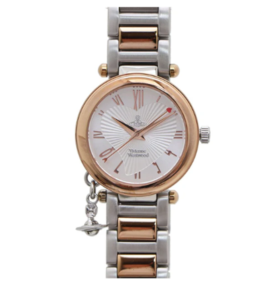  Đồng Hồ Nữ Vivienne Westwood Combi Quartz 'Silver Gold' 