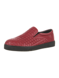  Giày Nam Bottega Veneta Leather Woven Slip On 'Red' 