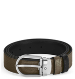  Thắt Lưng Nam MontBlanc Horseshoe 30mm 'Black Khaki' 