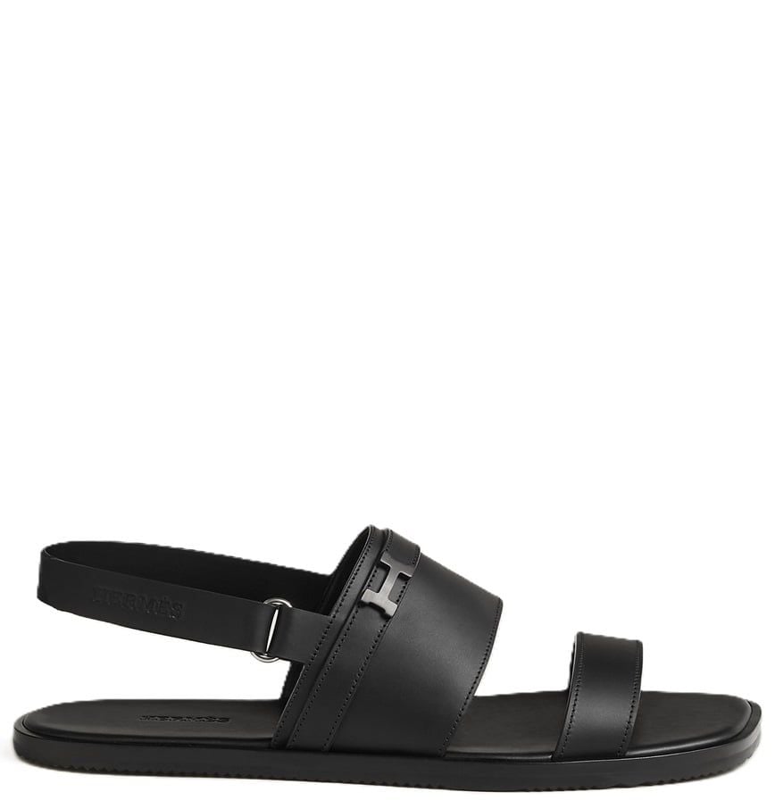  Dép Nam Hermes Henrio Sandal 'Black' 