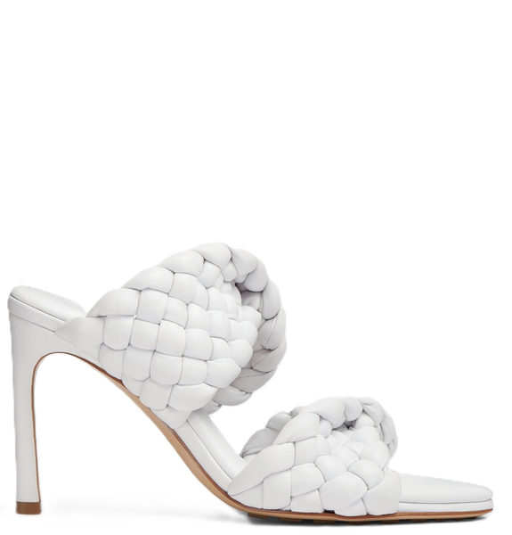  Giày Nữ Bottega Veneta The Curve Padded Intrecciato Leather 'White' 