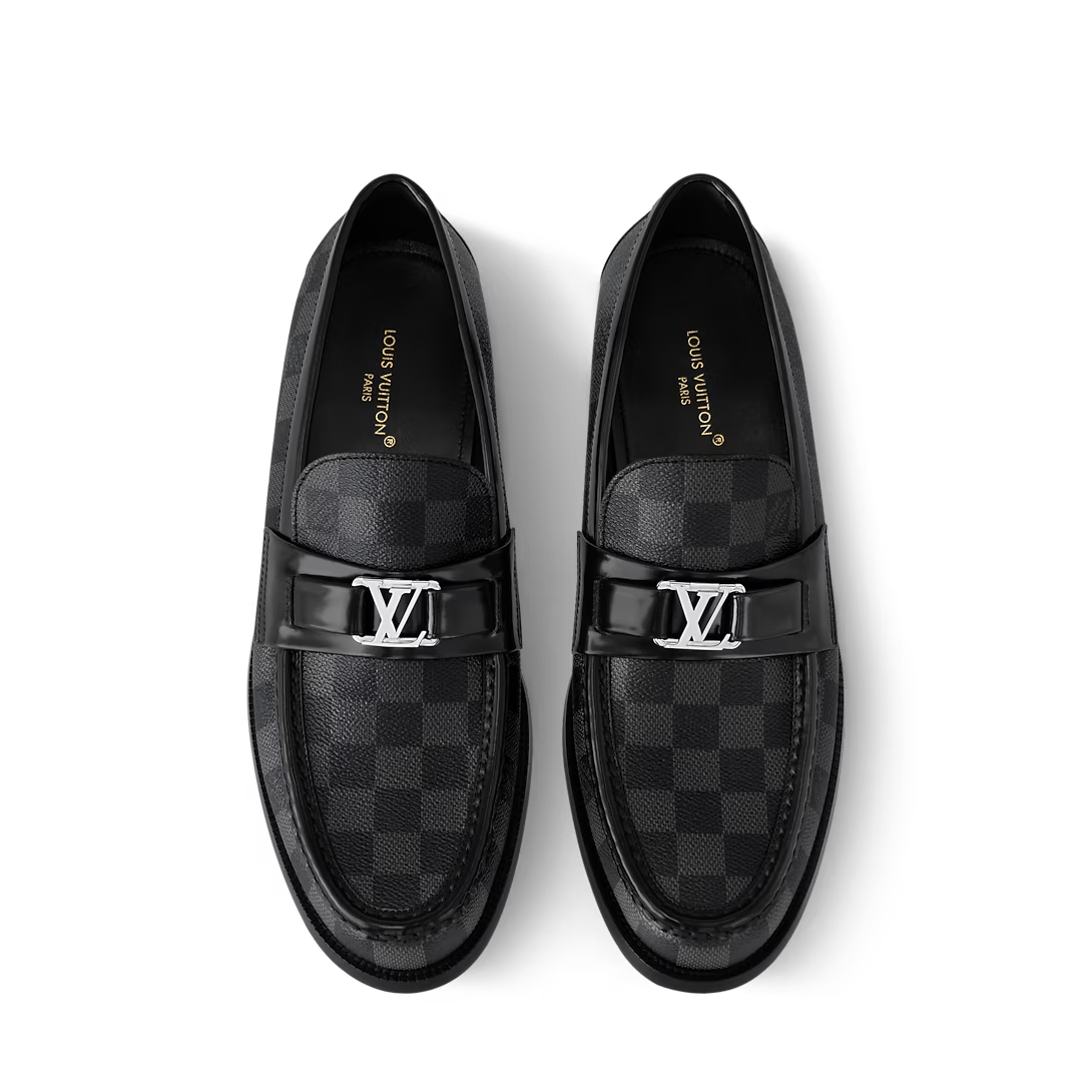  Giày Nam Louis Vuitton Major Loafers 'Black' 