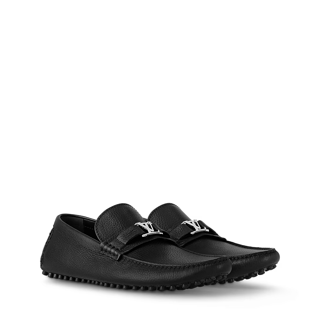  Giày Nam Louis Vuitton Hockenheim Mocassin 'Black' 