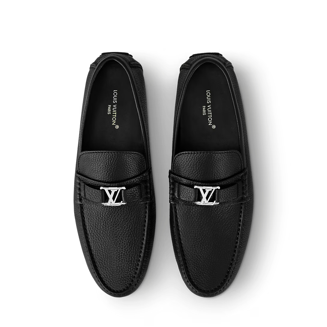  Giày Nam Louis Vuitton Hockenheim Mocassin 'Black' 