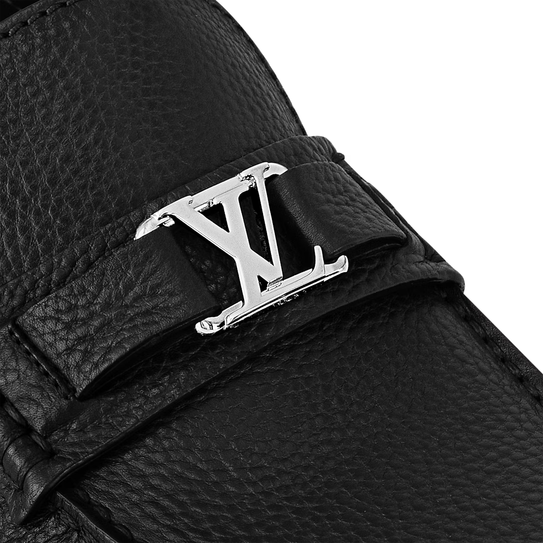 Giày Nam Louis Vuitton Hockenheim Mocassin 'Black' 