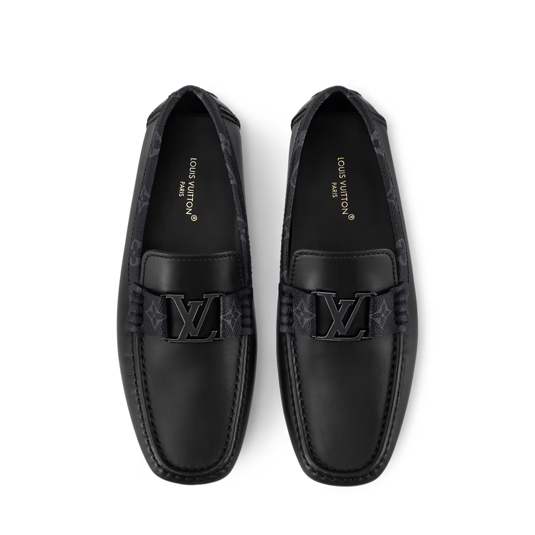  Giày Nam Louis Vuitton Monte Carlo Moccasin 'Black' 