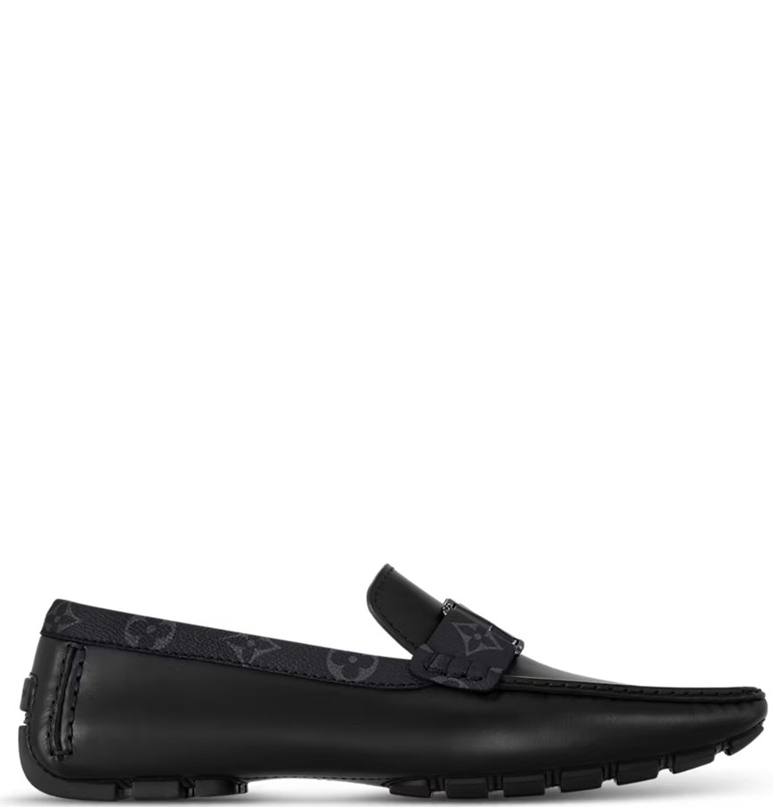  Giày Nam Louis Vuitton Monte Carlo Moccasin 'Black' 