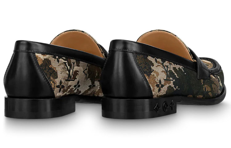  Giày Nam Louis Vuitton Loafers 'Brown Camouflage Monogram' 