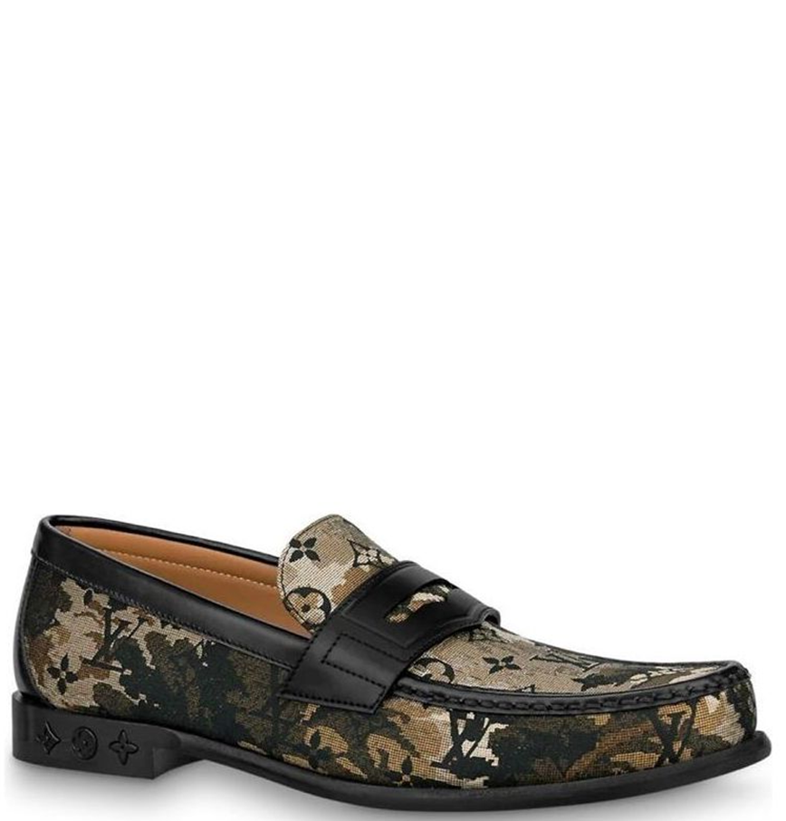  Giày Nam Louis Vuitton Loafers 'Brown Camouflage Monogram' 