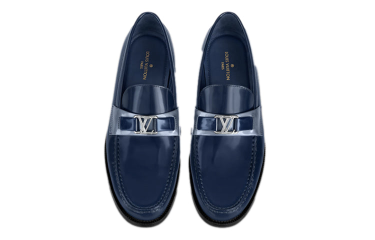  Giày Nam Louis Vuitton Major Loafers 'Navy' 