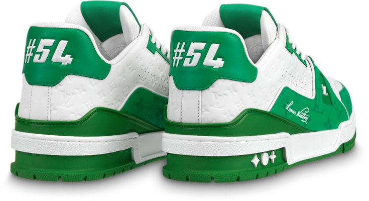  Giày Nam Louis Vuitton Lv Trainers 'White Green' 