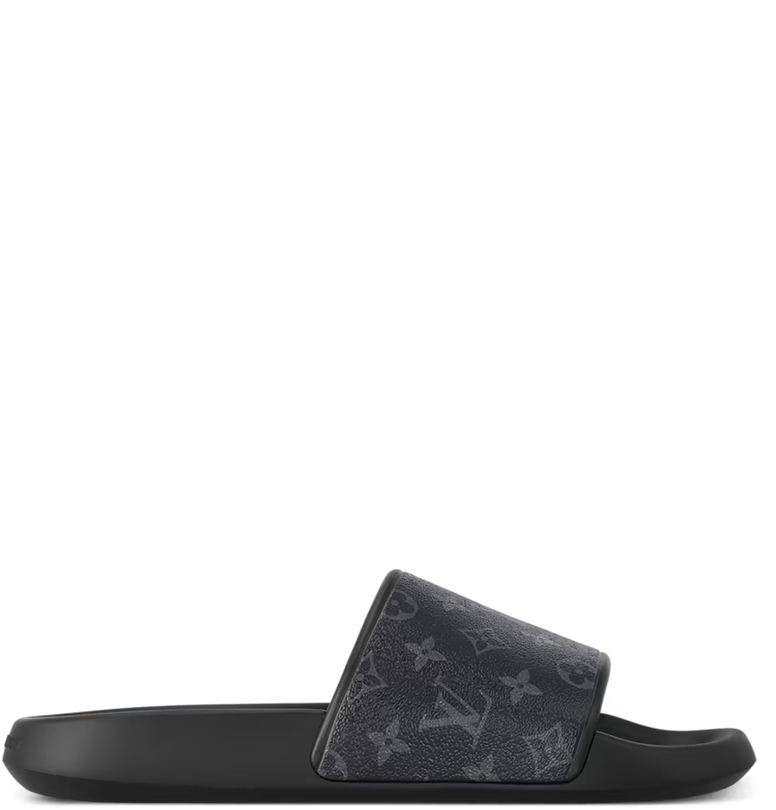  Dép Nam Louis Vuitton Waterfront Mules 'Black' 