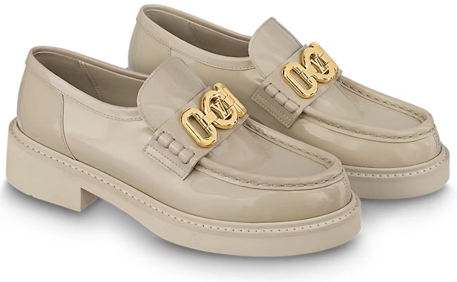  Giày Nữ Louis Vuitton Lv Academy Loafers 'Beige' 