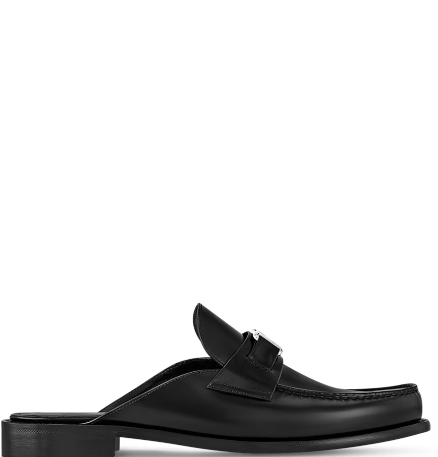  Giày Nam Louis Vuitton Major Open Back Loafer 'Navy' 