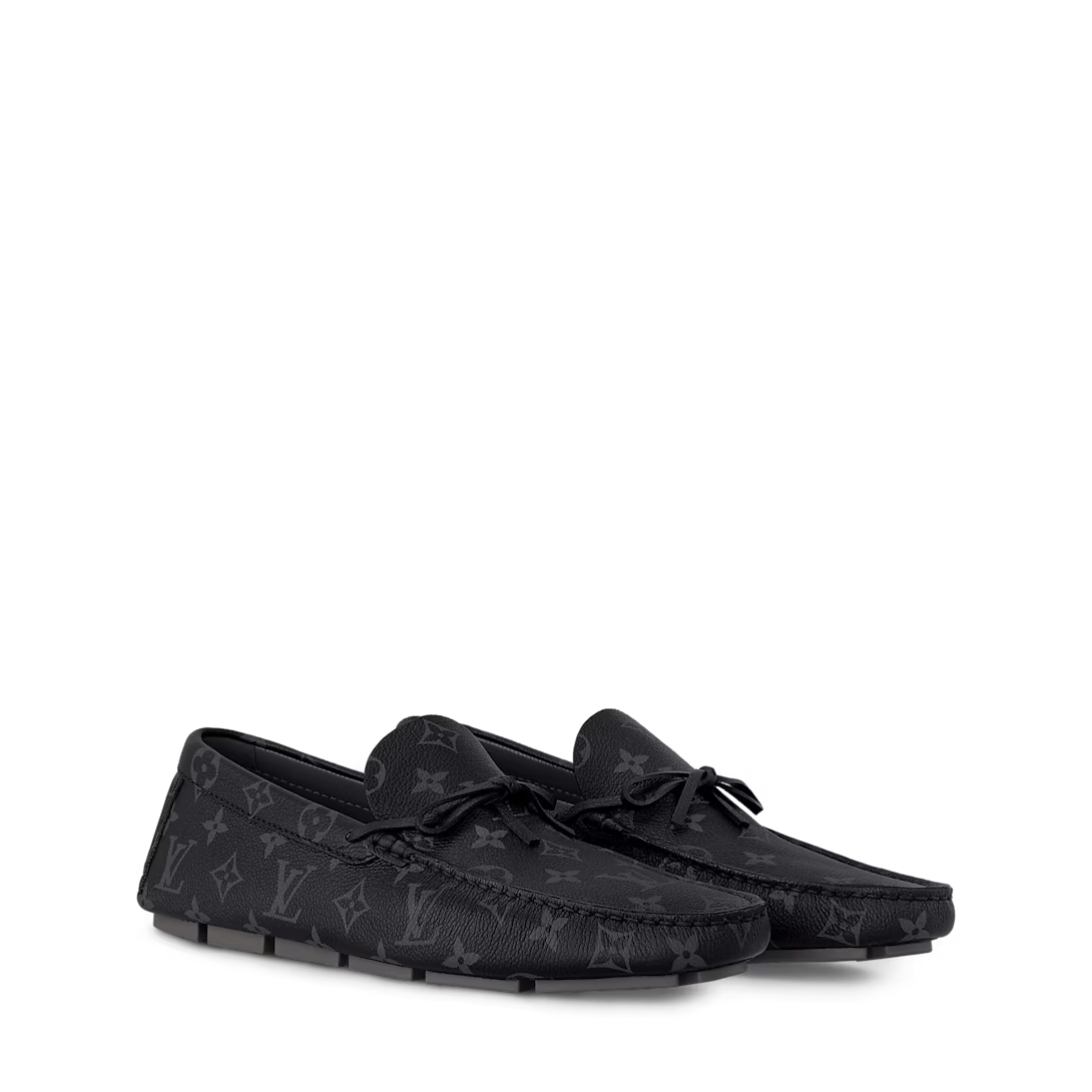  Giày Nam Louis Vuitton Driver Mocassin 'Black' 