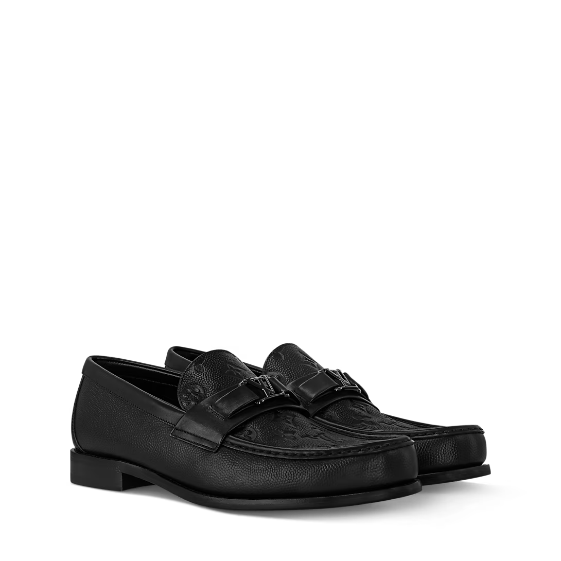  Giày Nam Louis Vuitton Major Loafers 'Black' 