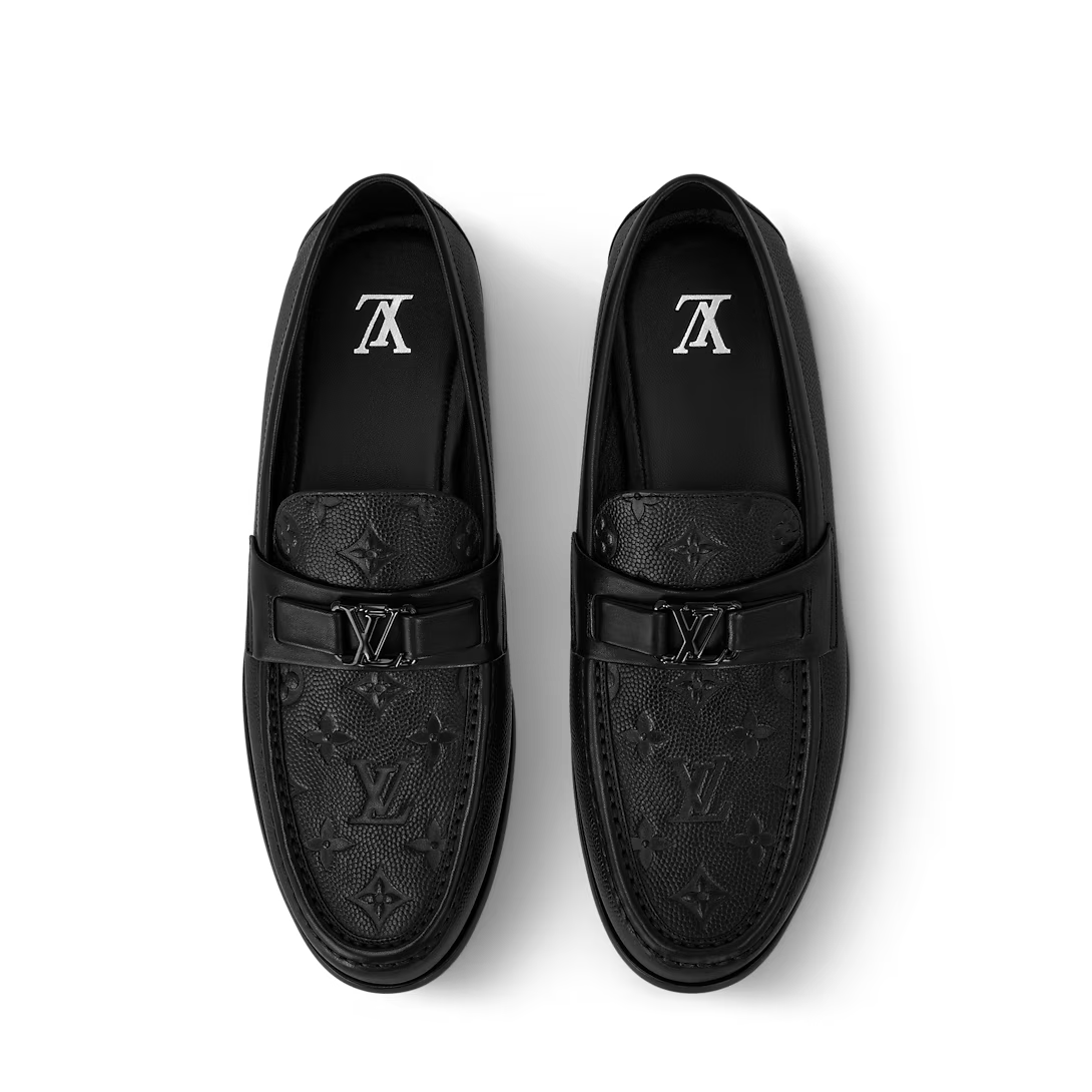  Giày Nam Louis Vuitton Major Loafers 'Black' 