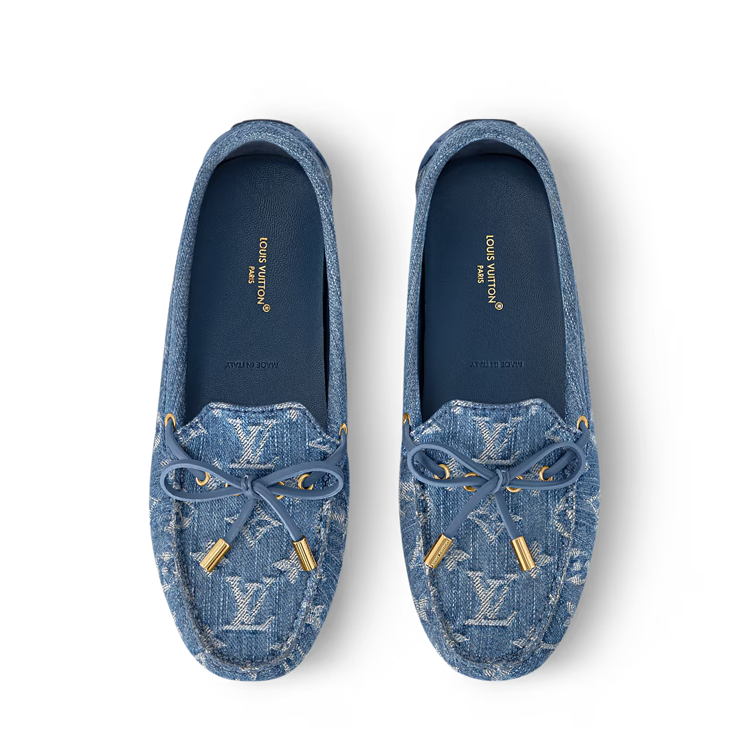  Giày Nam Louis Vuitton Gloria Flat Loafer 'Blue' 