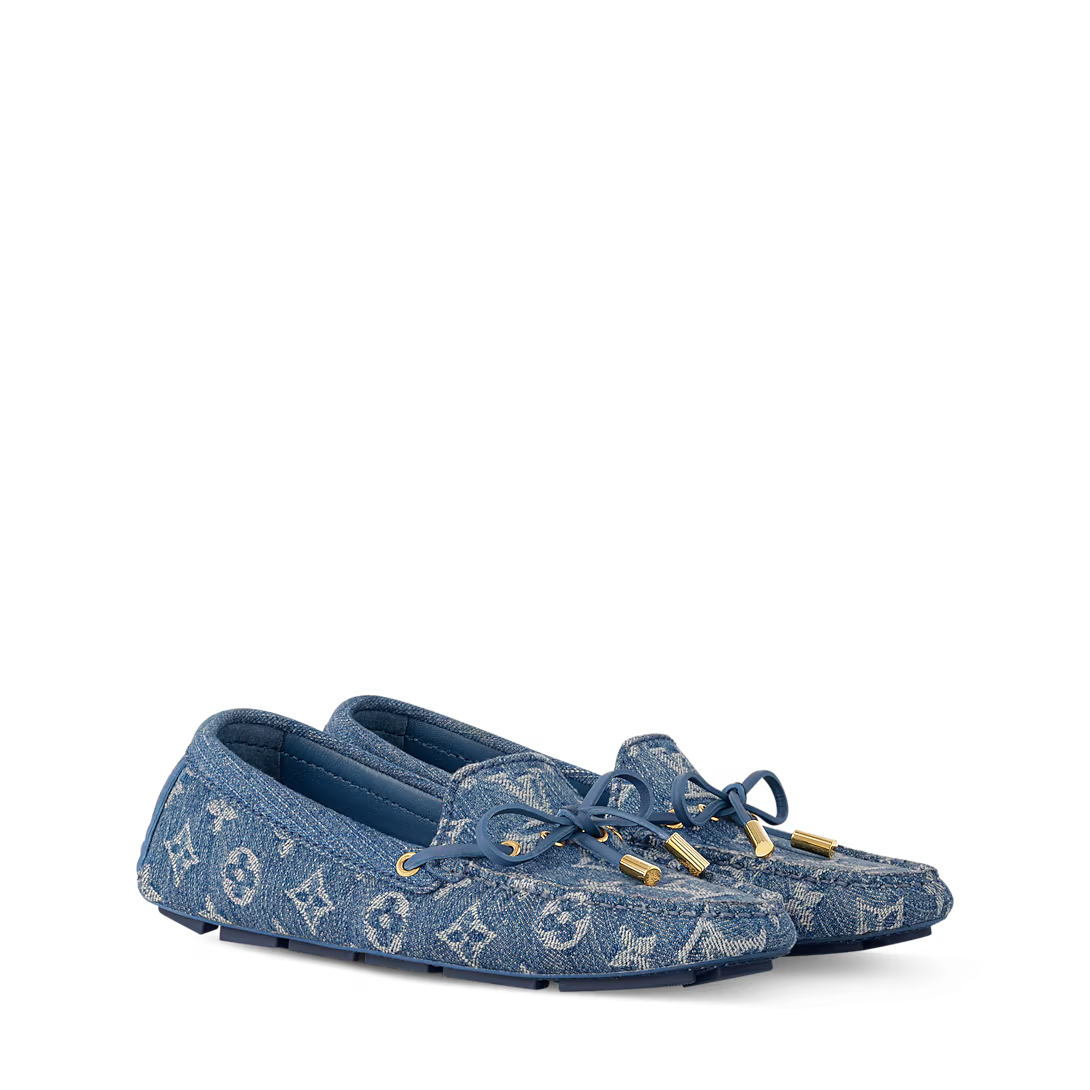  Giày Nam Louis Vuitton Gloria Flat Loafer 'Blue' 