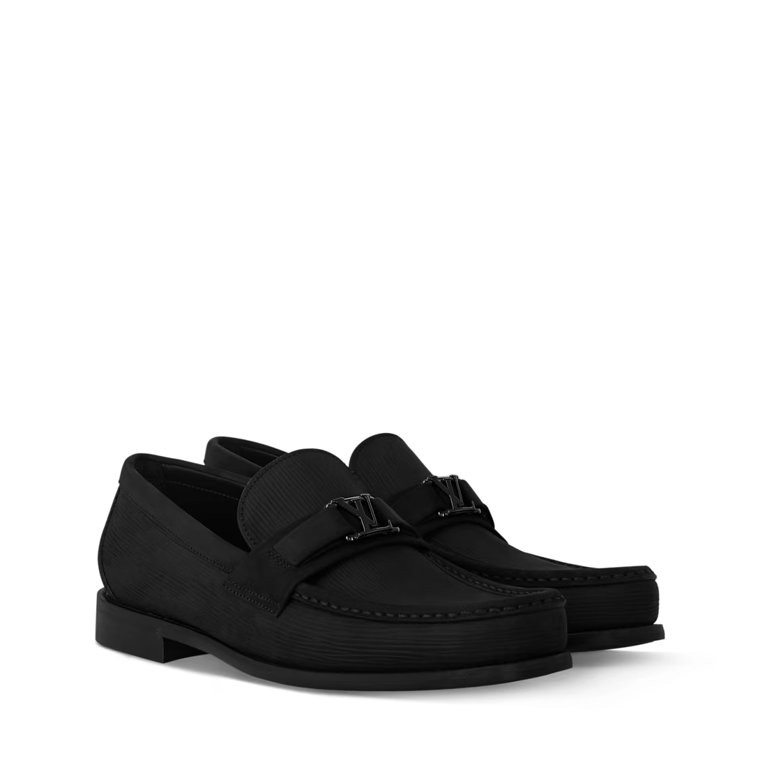 Giày Nam Louis Vuitton Major Loafers 'Black' 