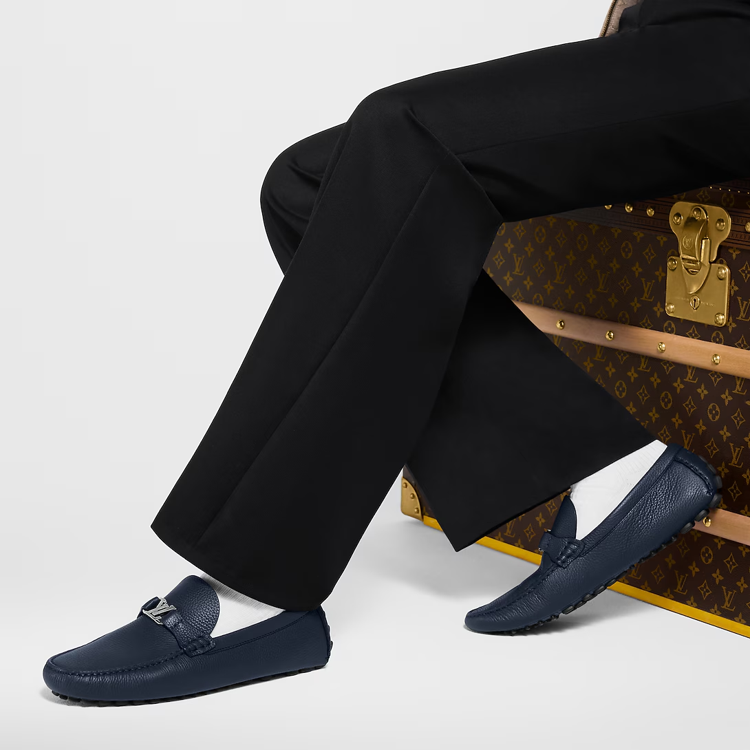  Giày Nam Louis Vuitton Silverstone Moccasin 'Navy' 