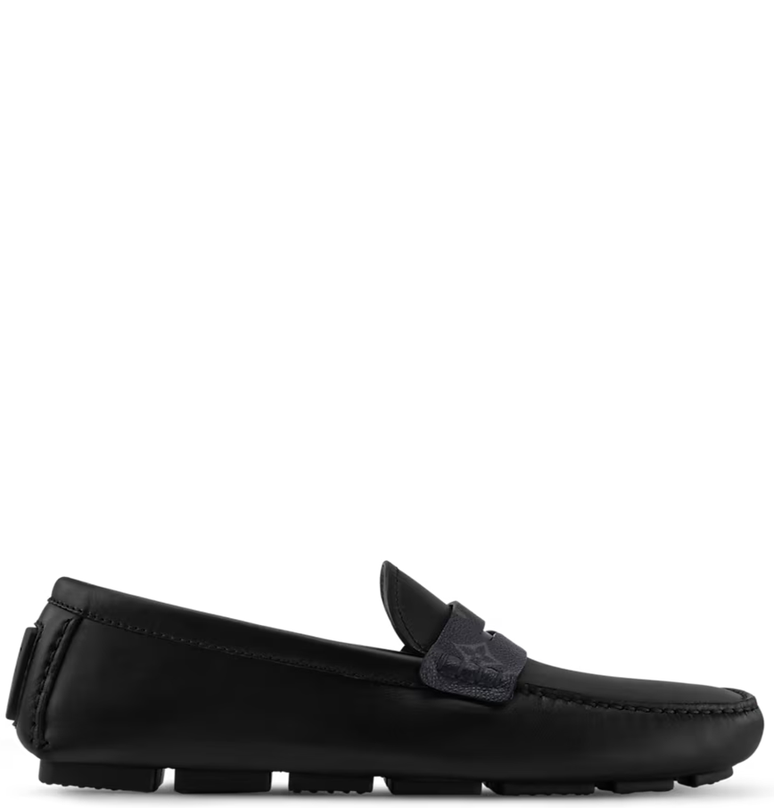  Giày Nam Louis Vuitton Monza Moccasin 'Black' 