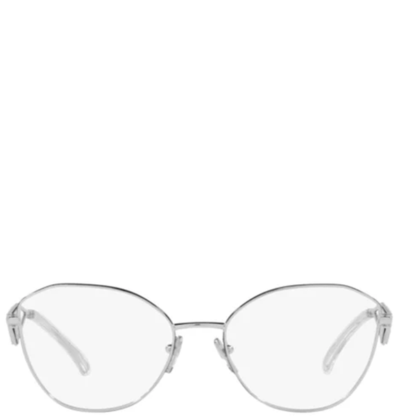  Kính Nữ Prada Rectangular Silver Eyeglasses 'Silver' 