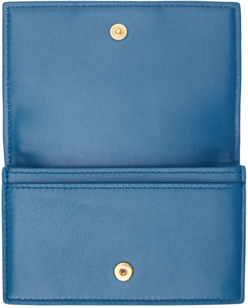  Ví Nữ Bottega Veneta Cassette Card Holder 'Blue' 