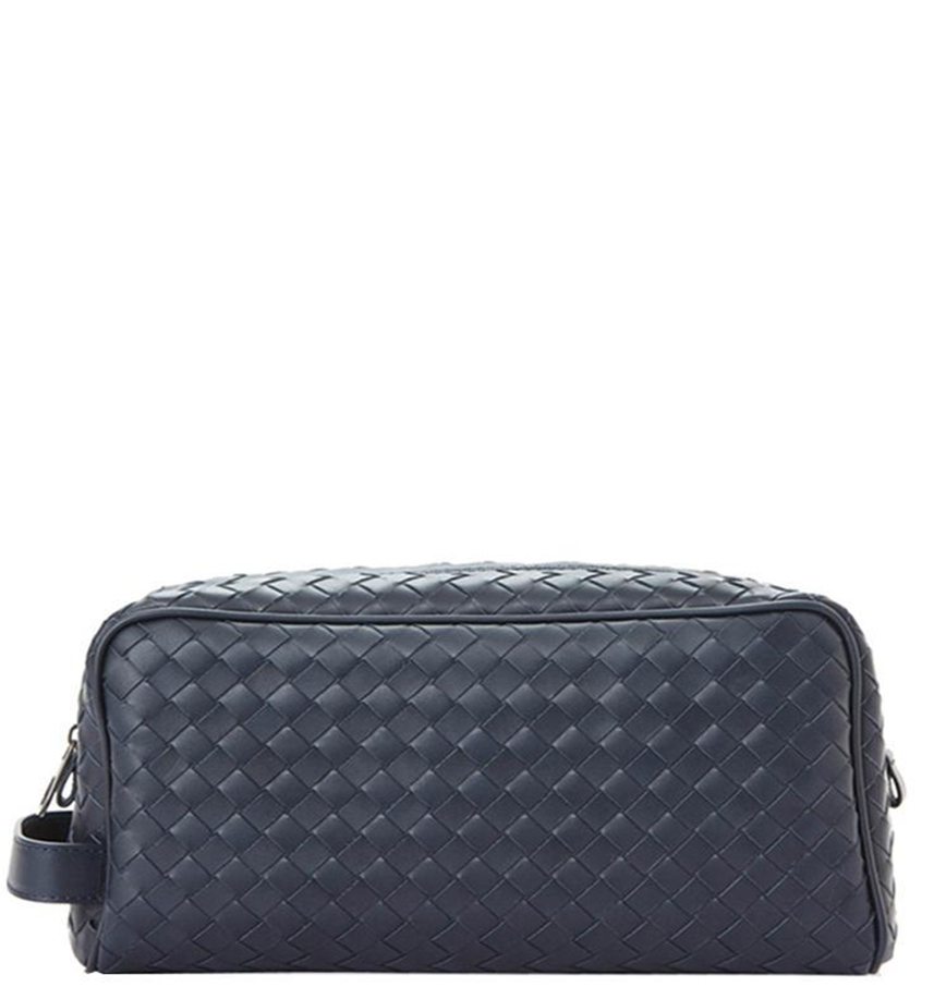 Túi Nam Bottega Veneta Calfskin Clutch Regular 'Dark Blue' 