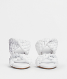  Giày Nữ Bottega Veneta The Curve Padded Intrecciato Leather 'White' 
