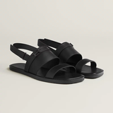  Dép Nam Hermes Henrio Sandal 'Black' 