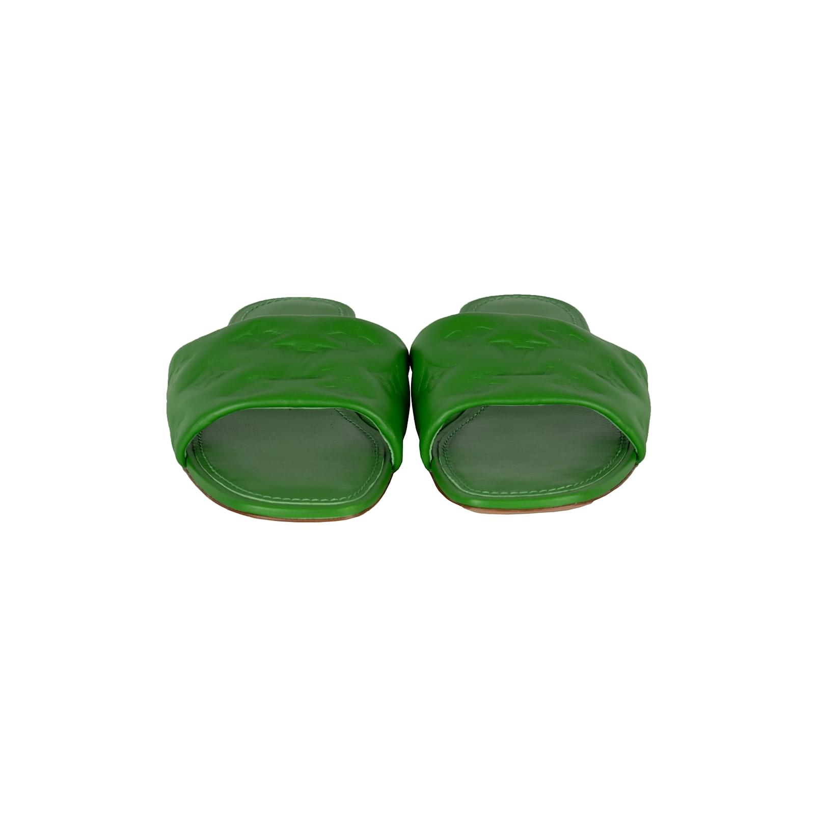  Dép Nữ Louis Vuitton Revival Slip Resistant 'Green' 