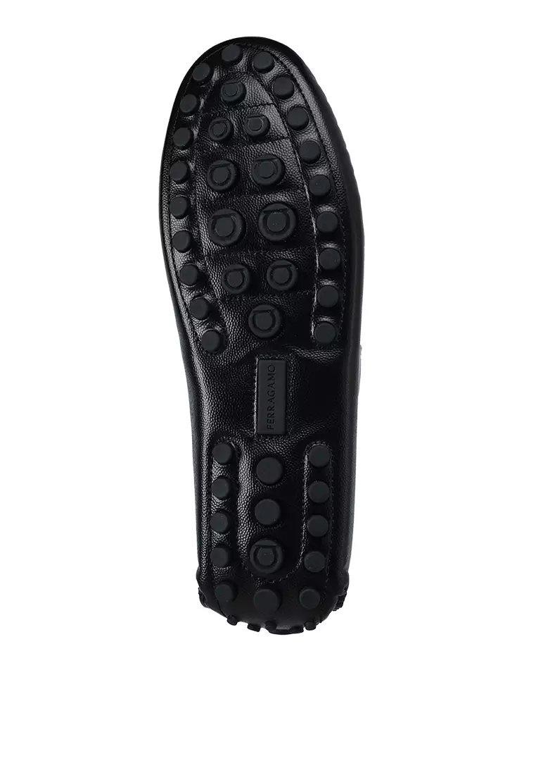 Giày Nam Salvatore Ferragamo Gancini Ornament 'Black' 