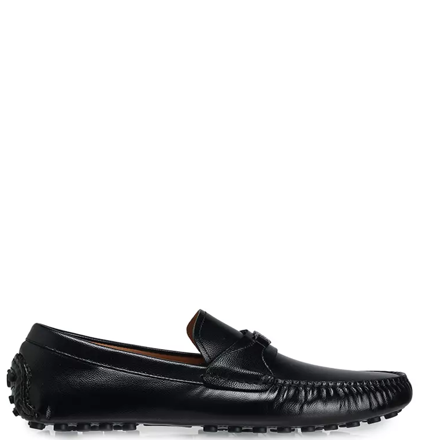  Giày Nam Salvatore Ferragamo Gancini Ornament 'Black' 
