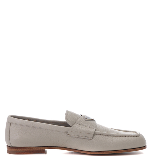  Giày Nam Prada Loafers Leather 'Light Gray' 