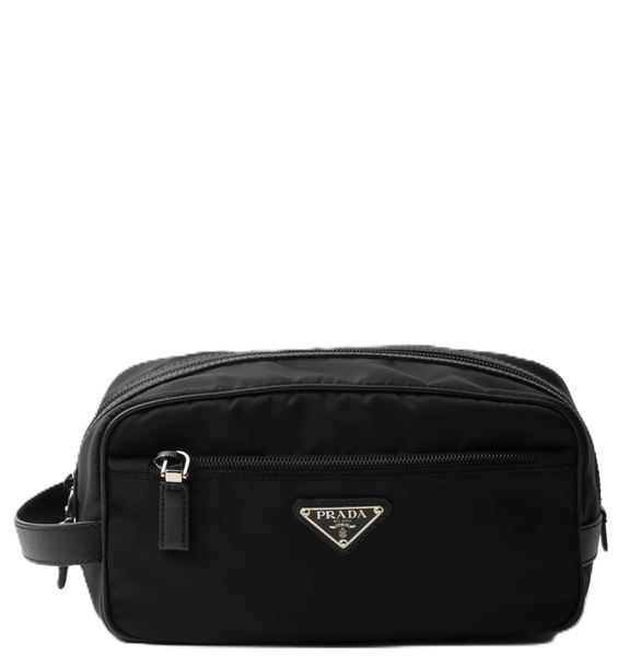  Túi Nam Prada ReNylon and Saffiano Leather Travel 'Black' 