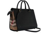  Túi Nữ Burberry Calfskin Mega Check Small Banwell 'Black' 