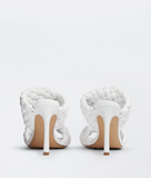  Giày Nữ Bottega Veneta The Curve Padded Intrecciato Leather 'White' 