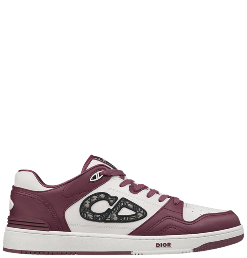  Giày Nam Dior B57 Dribble Low-Top 'Burgundy' 
