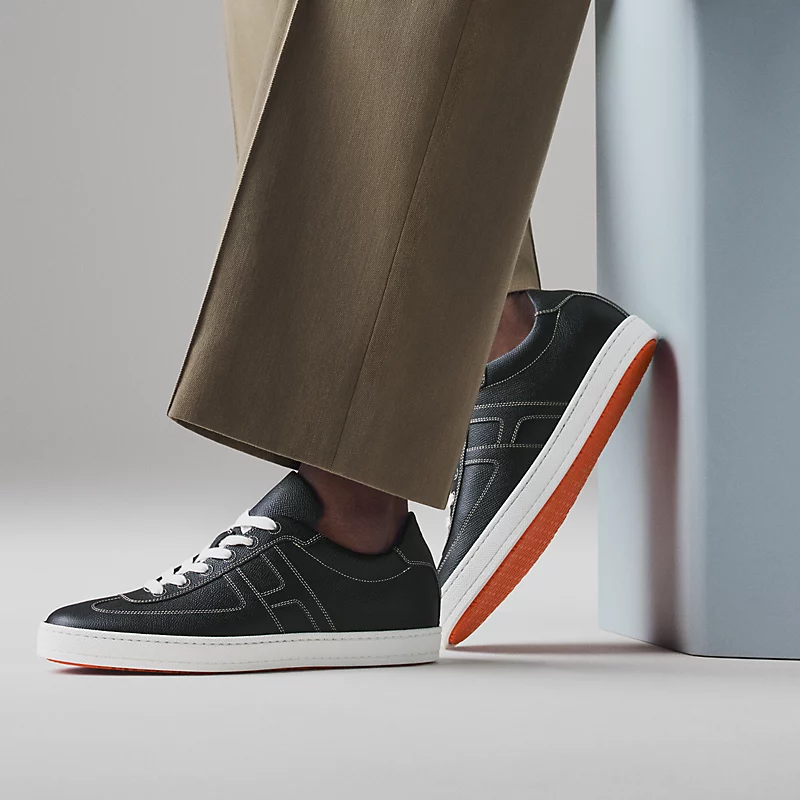  Giày Nam Hermes Boomerang Sneaker 'Black' 